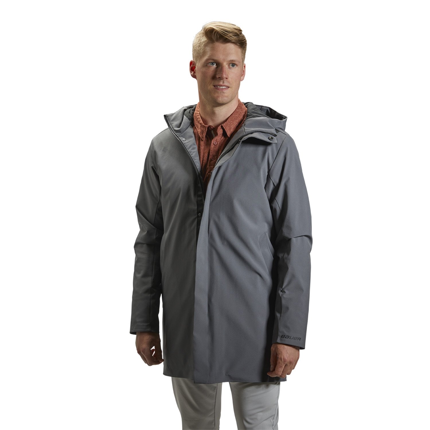 BAUER Team Travel Coat - grau - Sr gry – XXL
