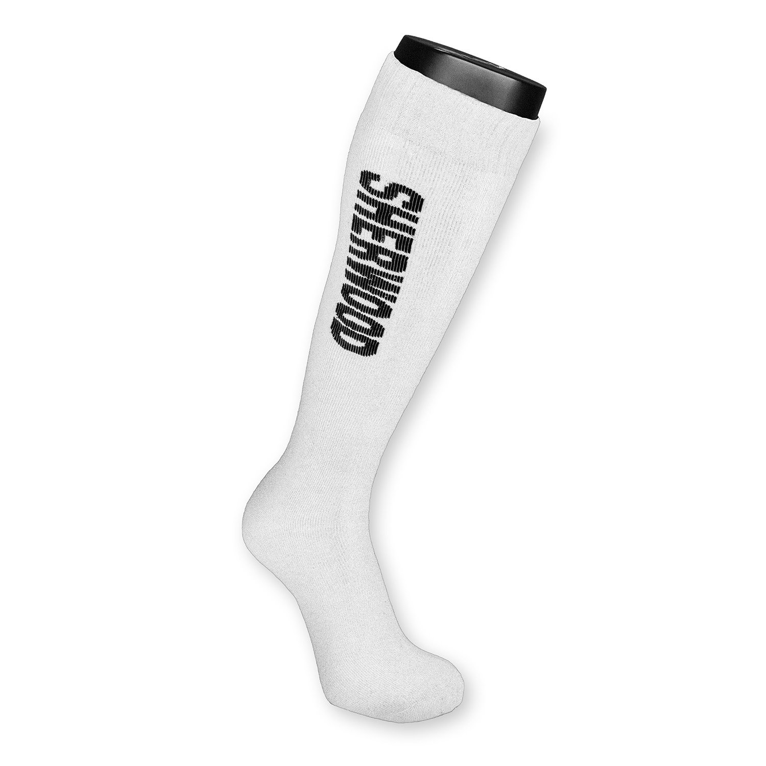 SHER-WOOD Performance Schlittschuh Socken| lang - weiß (2er Pack) pack – 43-46