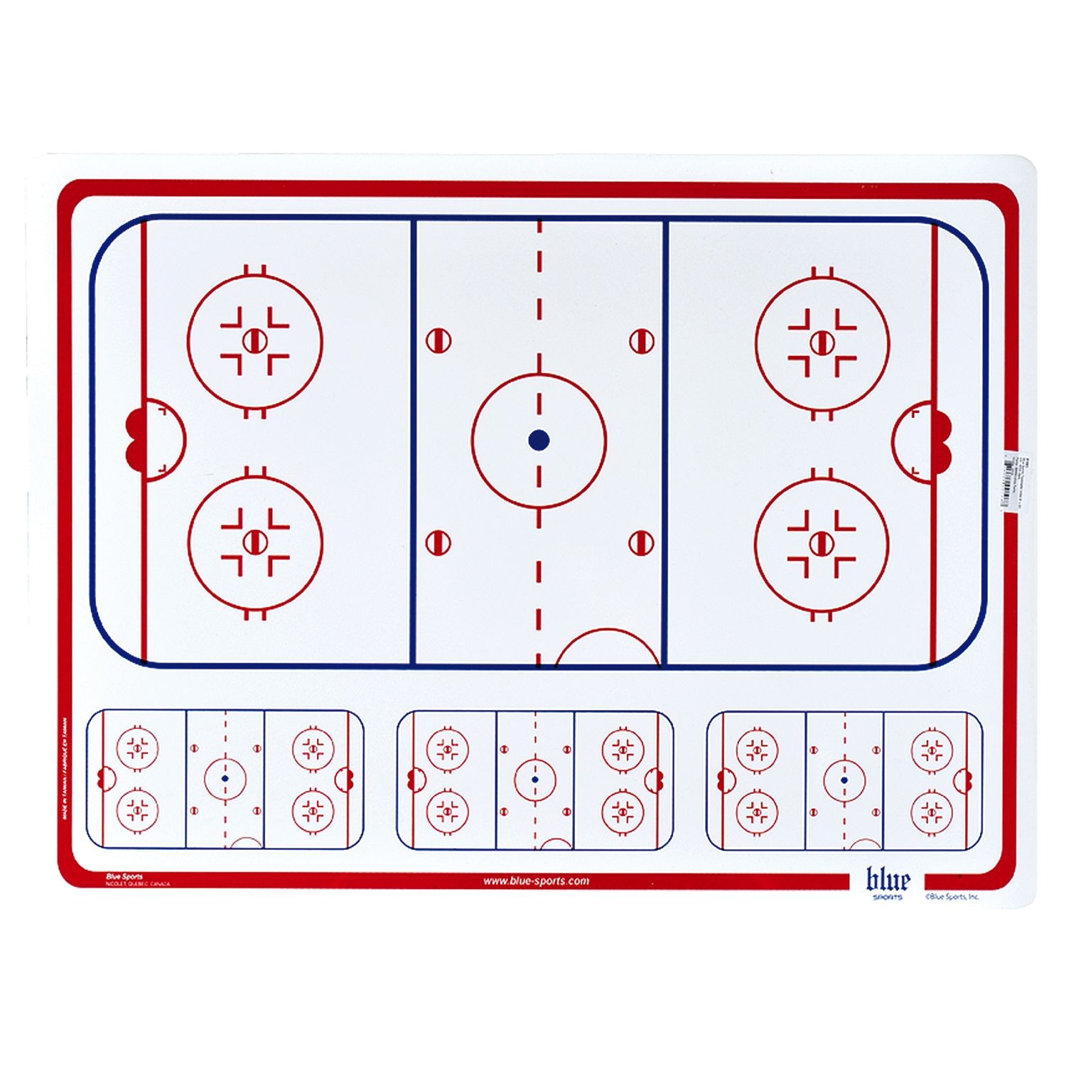 BLUE SPORTS Taktiktafel 81 x 61 cm - 4mm stark w/o – Stück