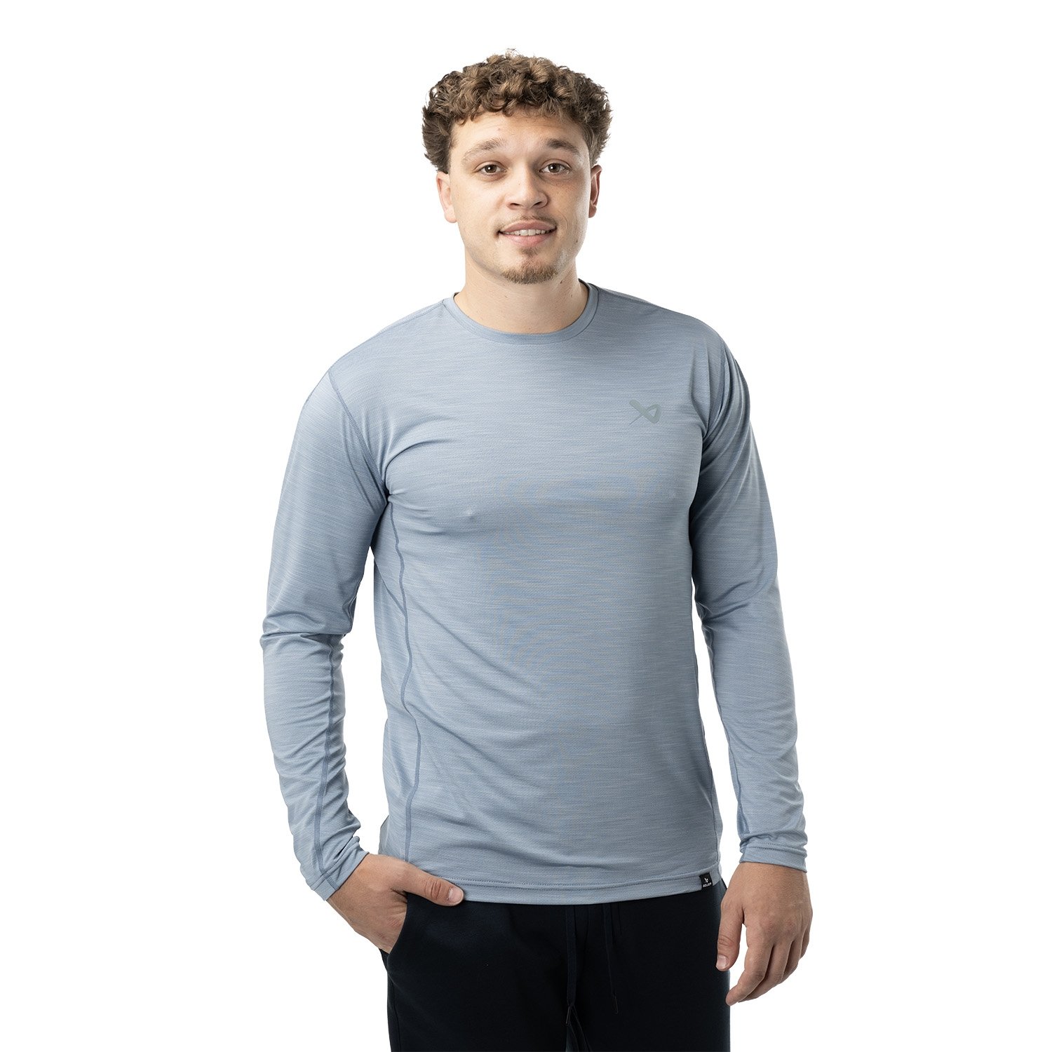 BAUER FLC LS Tech Tee - blau - Sr. blu – XXL