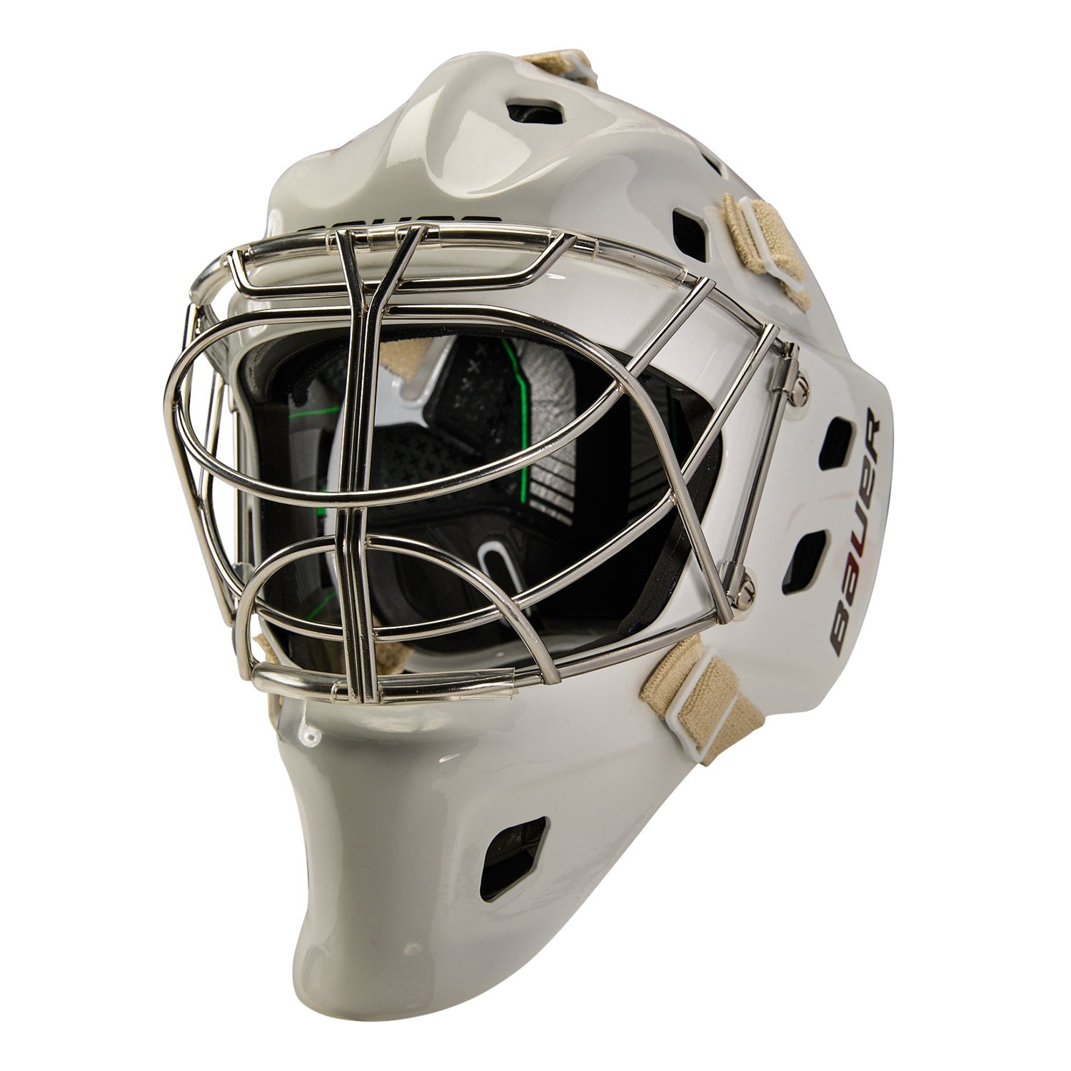 BAUER Torwart Maske NME ONE - non Cert Cat Eye - Sr wht – L